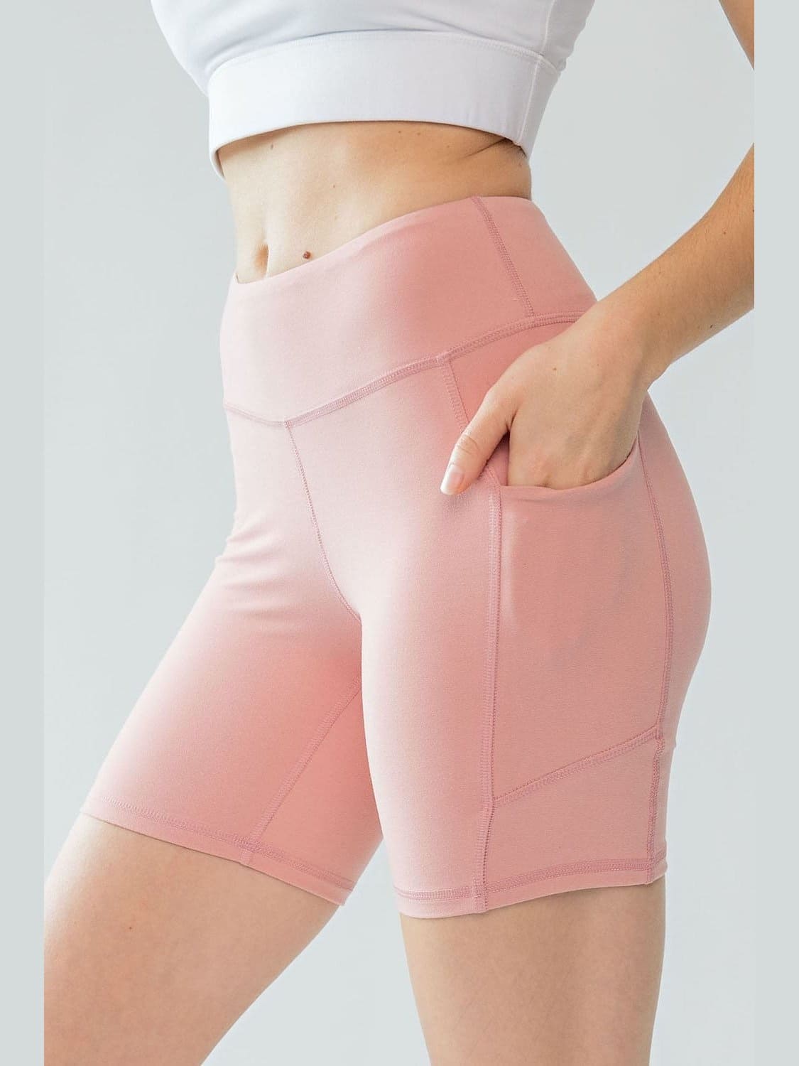 6” Biker Shorts w/Side Pockets - BKFJNY