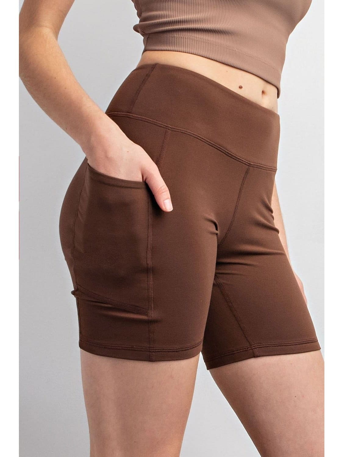 6” Biker Shorts w/Side Pockets - BKFJNY