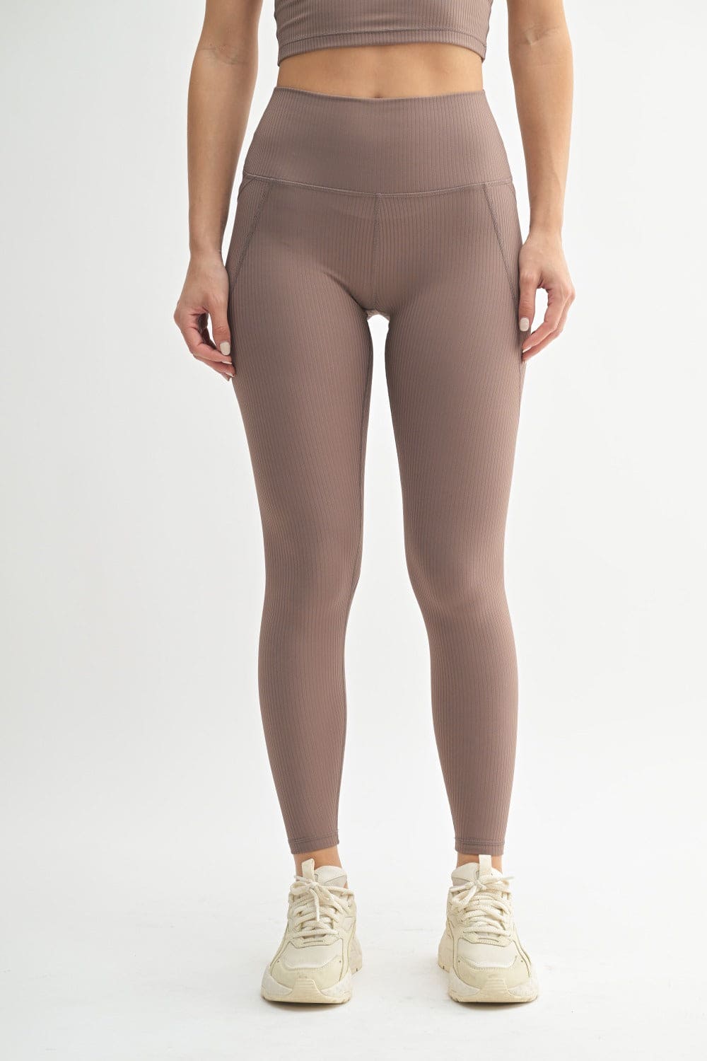 Soft Ribbed High-Waisted Leggings
