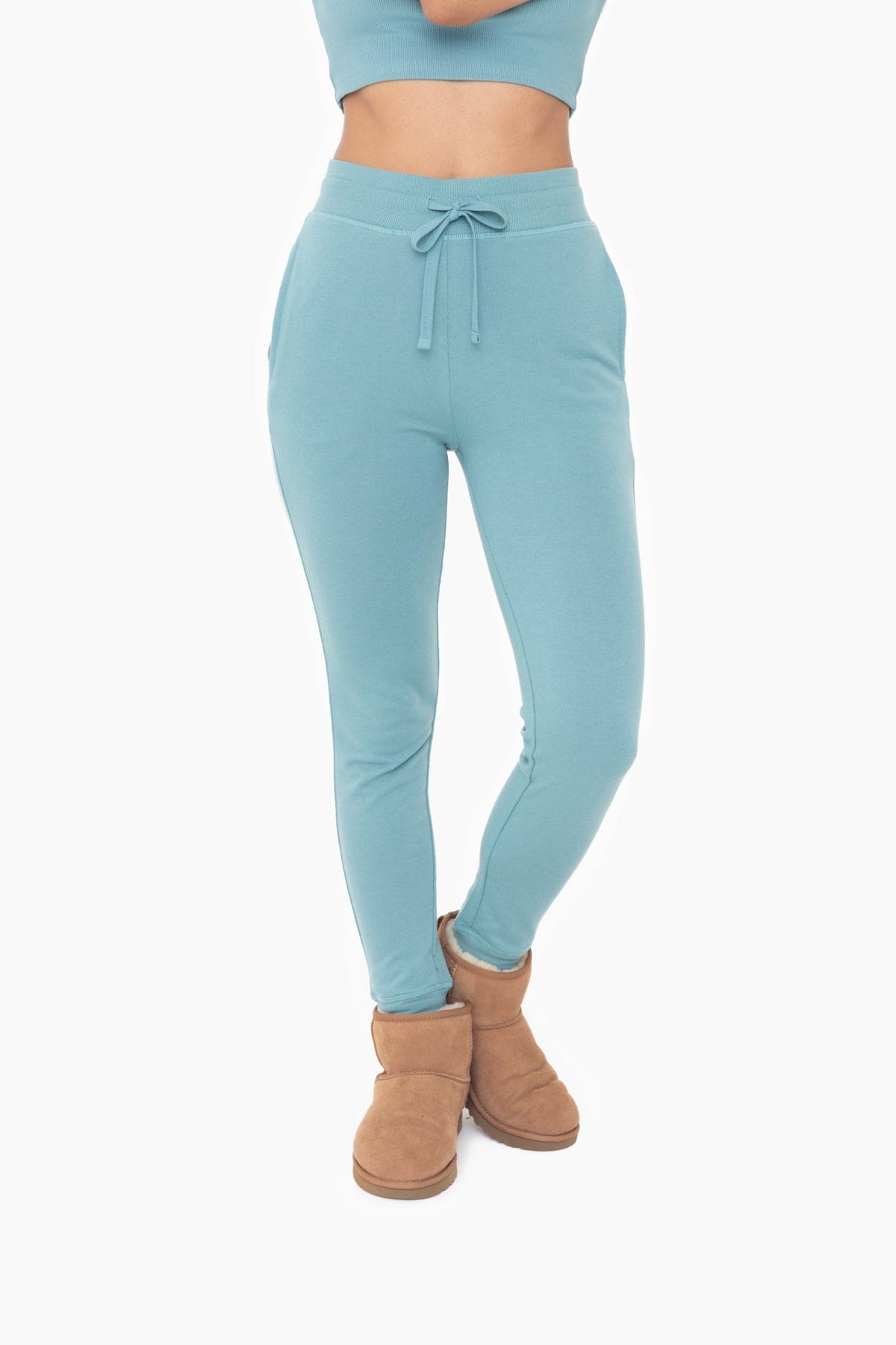French Terry Cuffed Skinny Joggers