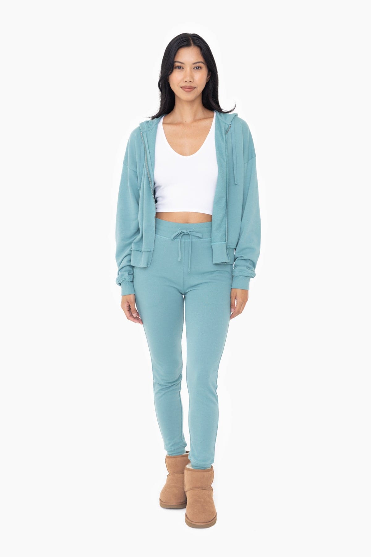 French Terry Cuffed Skinny Joggers