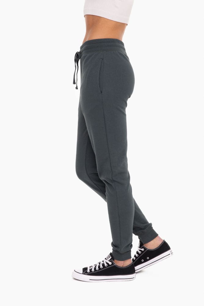 French Terry Cuffed Skinny Joggers