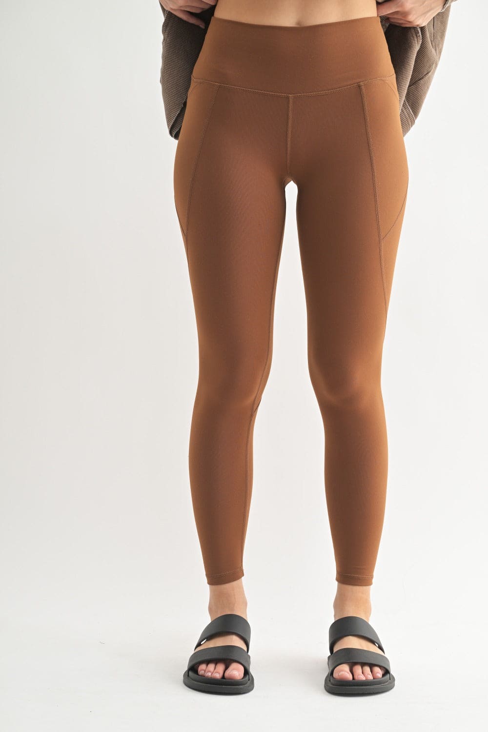 Tapered Band Essential Solid Highwaist Leggings