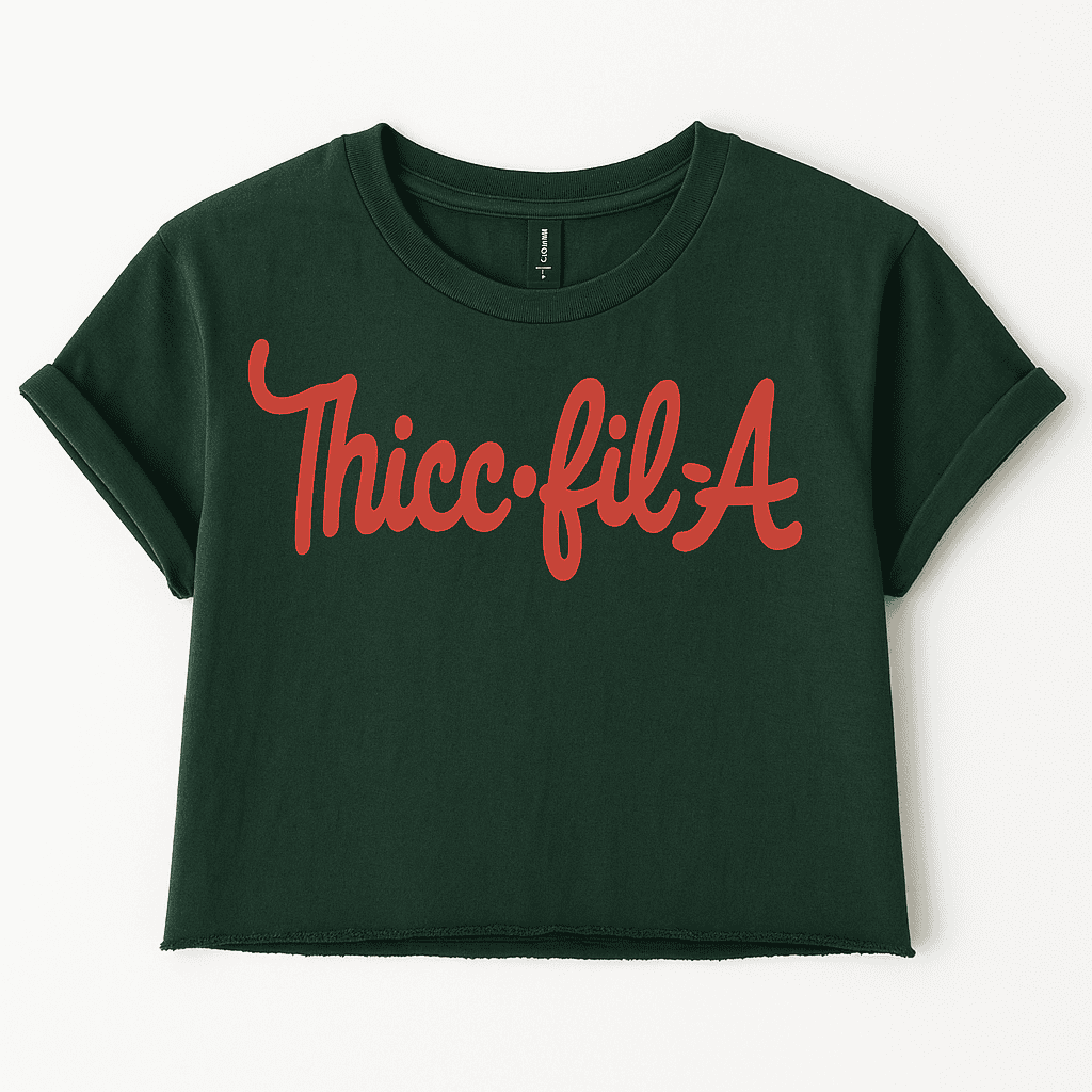 Thicc-Fil-A Boxy Cropped T-Shirt