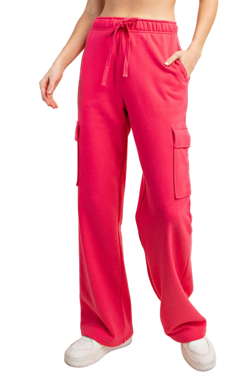 French Terry Straight Cargo Sweatpant