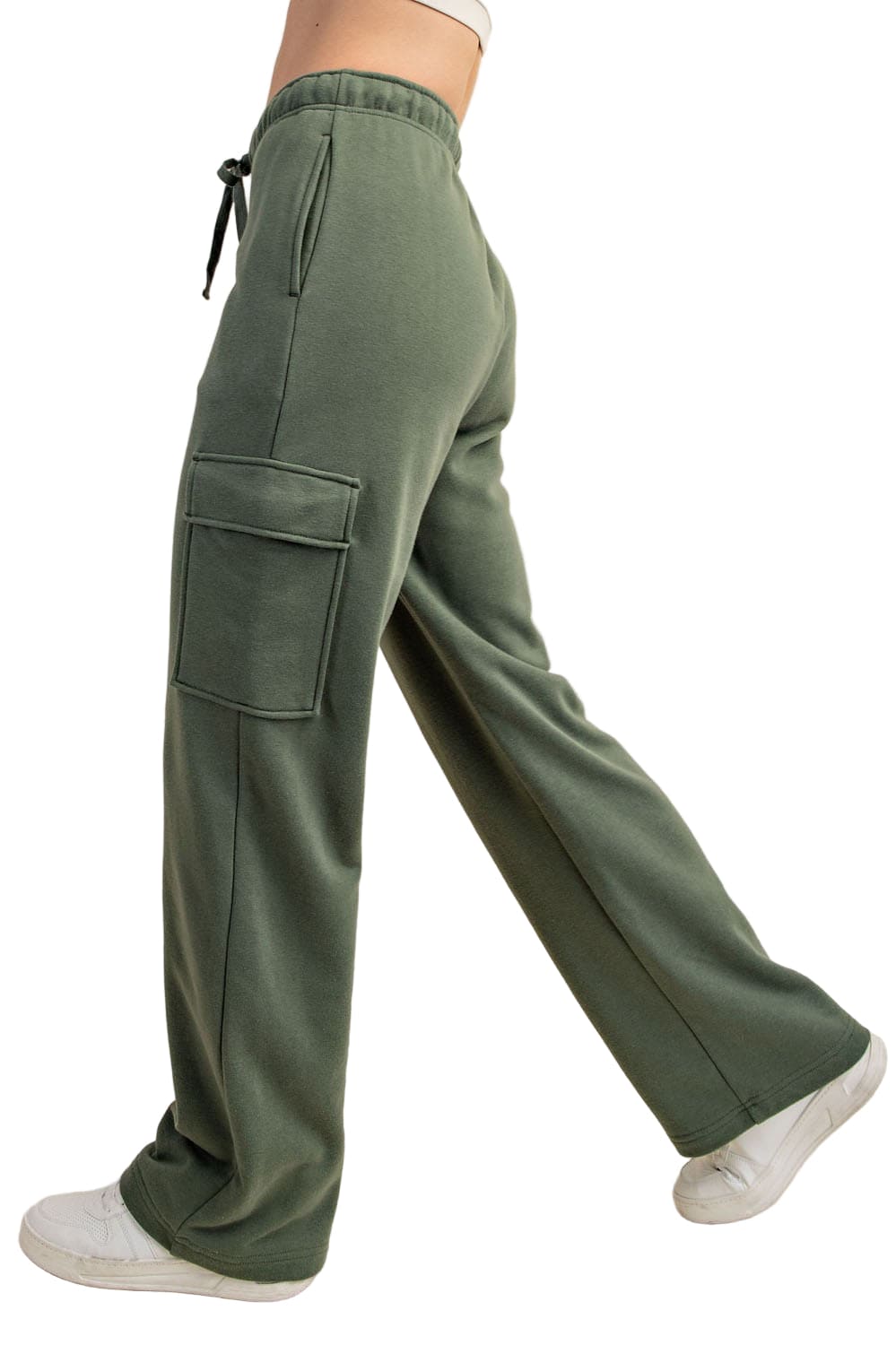 French Terry Straight Cargo Sweatpant