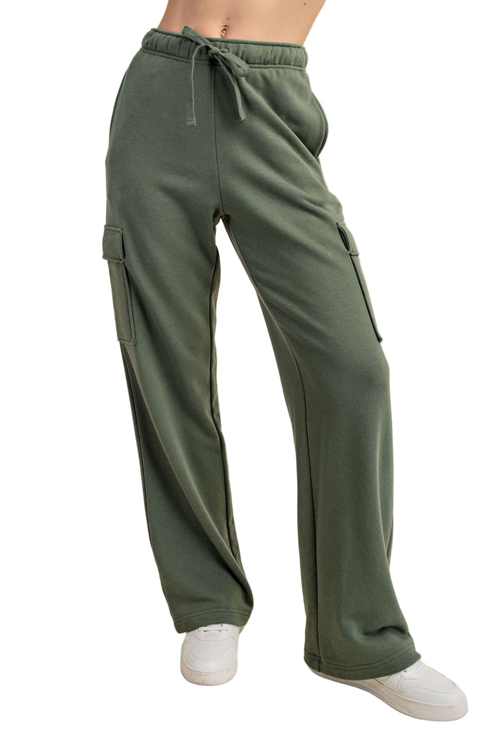 French Terry Straight Cargo Sweatpant