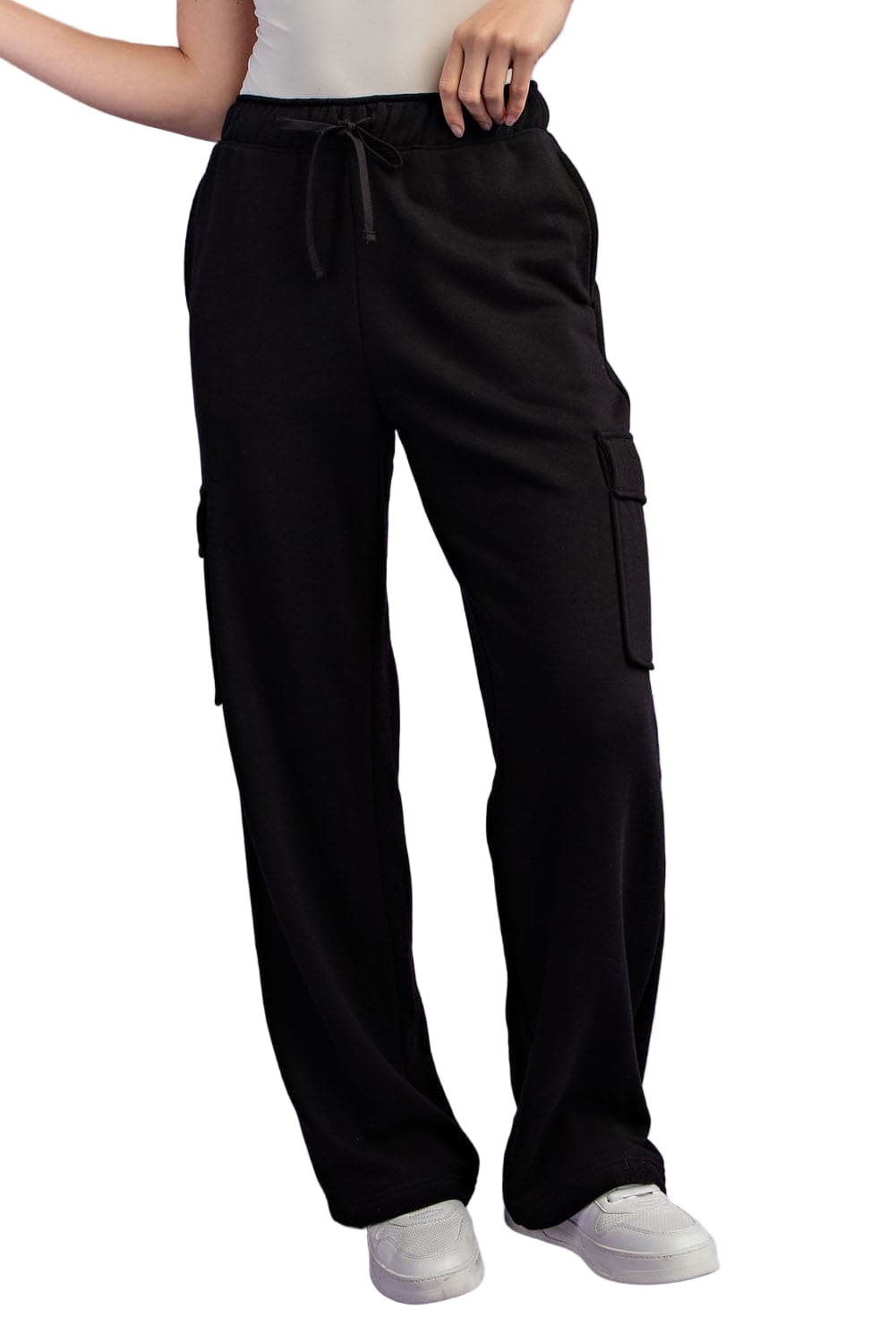 French Terry Straight Cargo Sweatpant