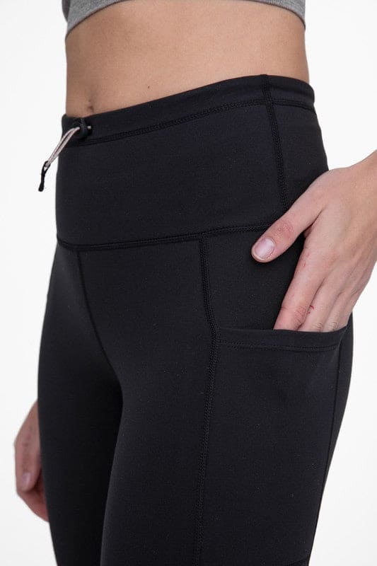 Adjustable Bungee Waist Hiking Leggings - LEGDAY EVERYDAY