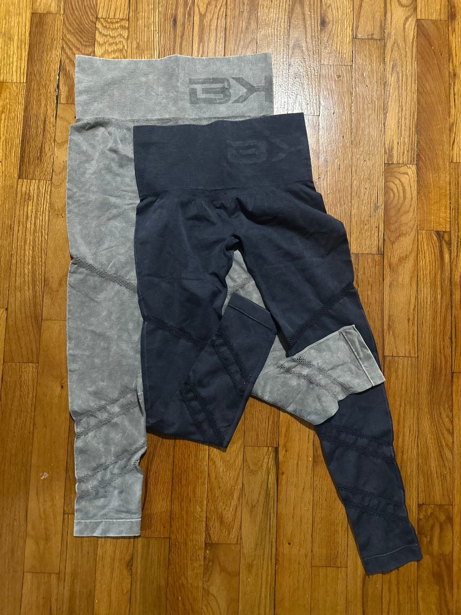 Angled Perforation Mineral Wash Seamless Leggings - LEGDAY EVERYDAY