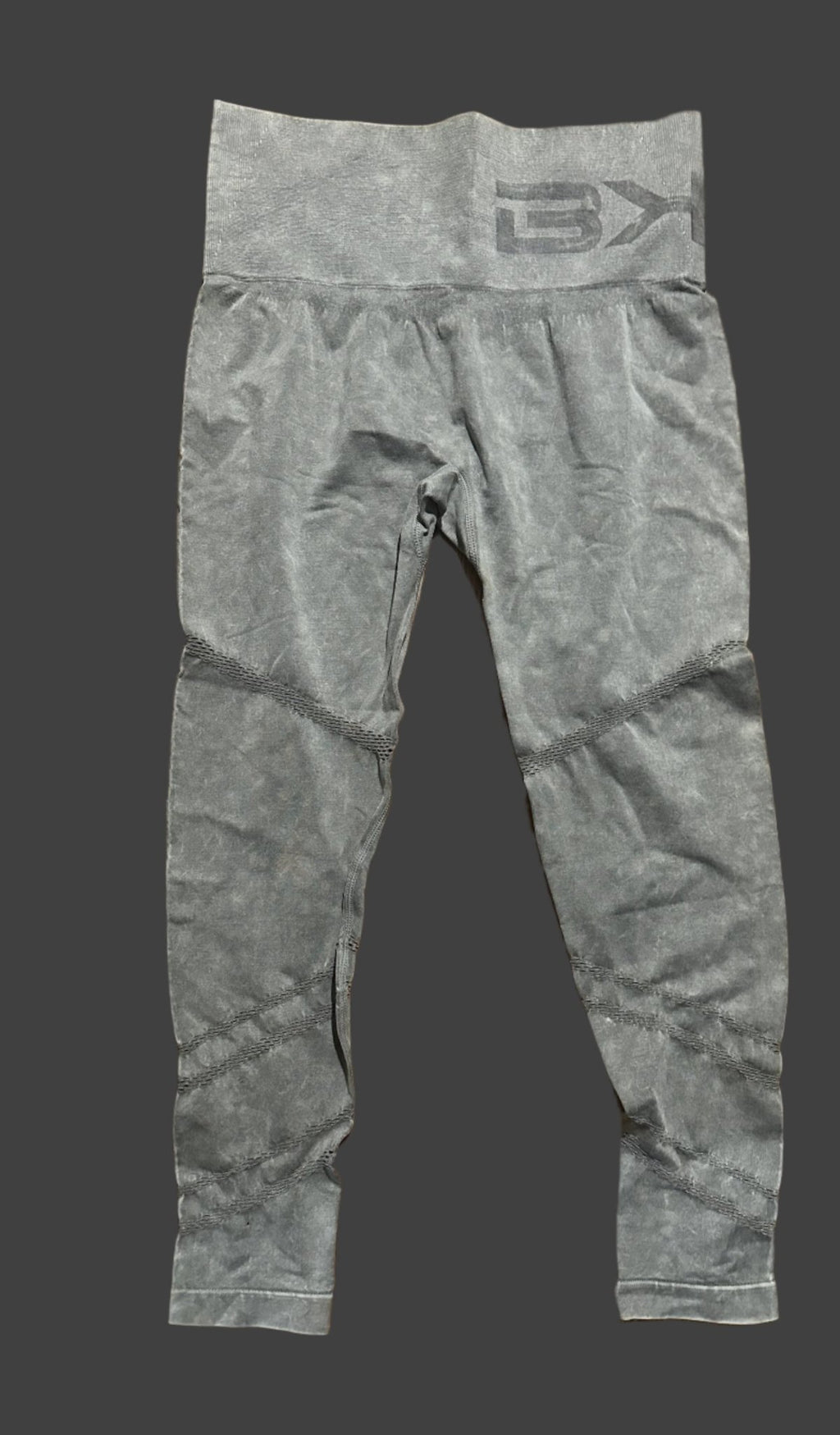 Angled Perforation Mineral Wash Seamless Leggings - LEGDAY EVERYDAY