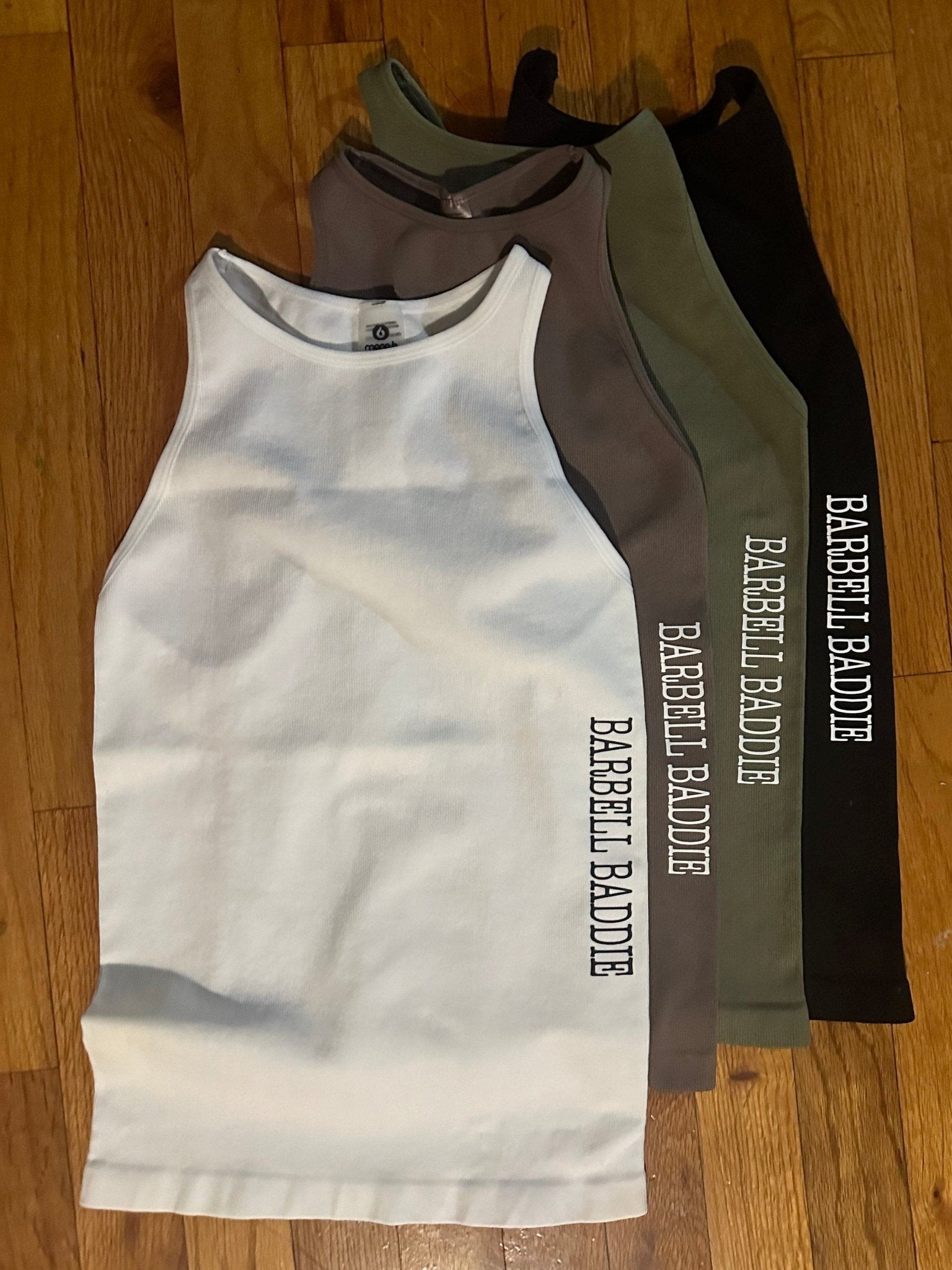 Barbell Baddie Seamless Ribbed Racerback Tank - LEGDAY EVERYDAY