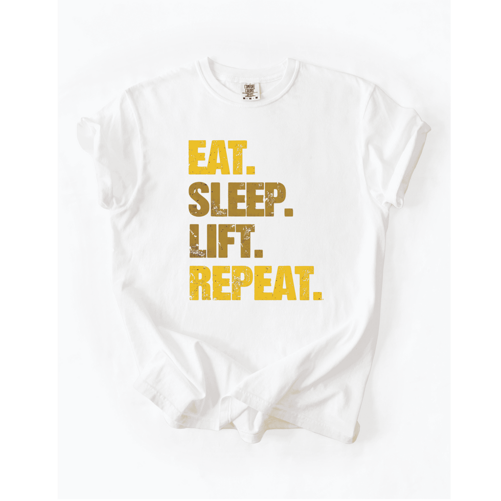 Eat Sleep Lift Repeat T-Shirt - LEGDAY EVERYDAY