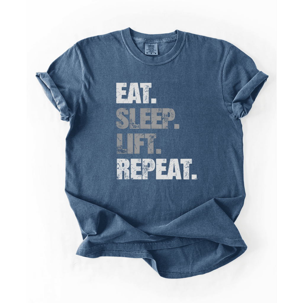 Eat Sleep Lift Repeat T-Shirt - LEGDAY EVERYDAY