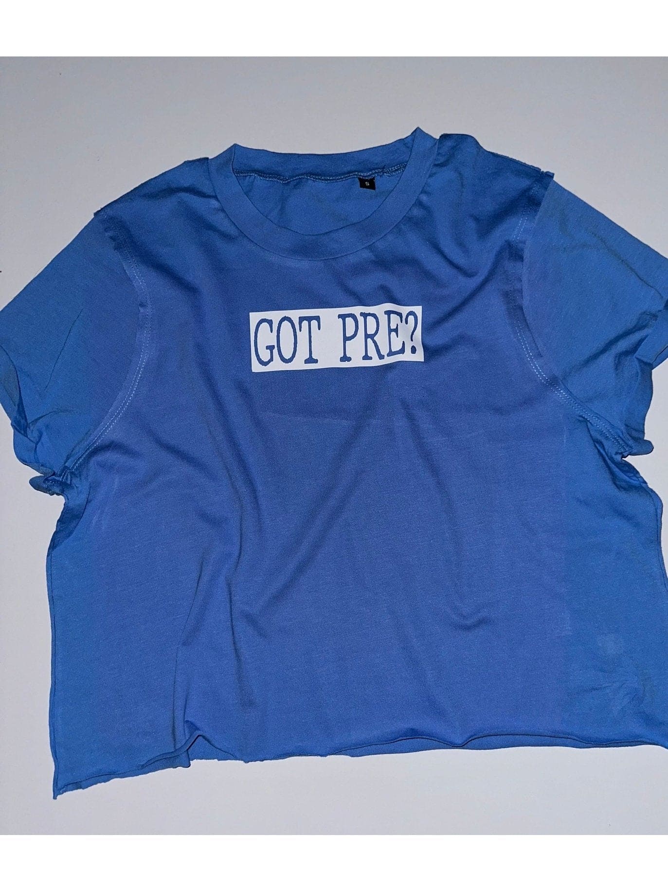 ”Got Pre?” Boxy Crop Top - LEGDAY EVERYDAY