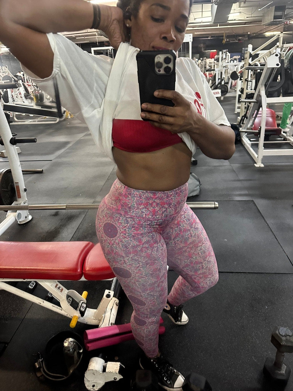 Graphic High Waist Leggings - LEGDAY EVERYDAY