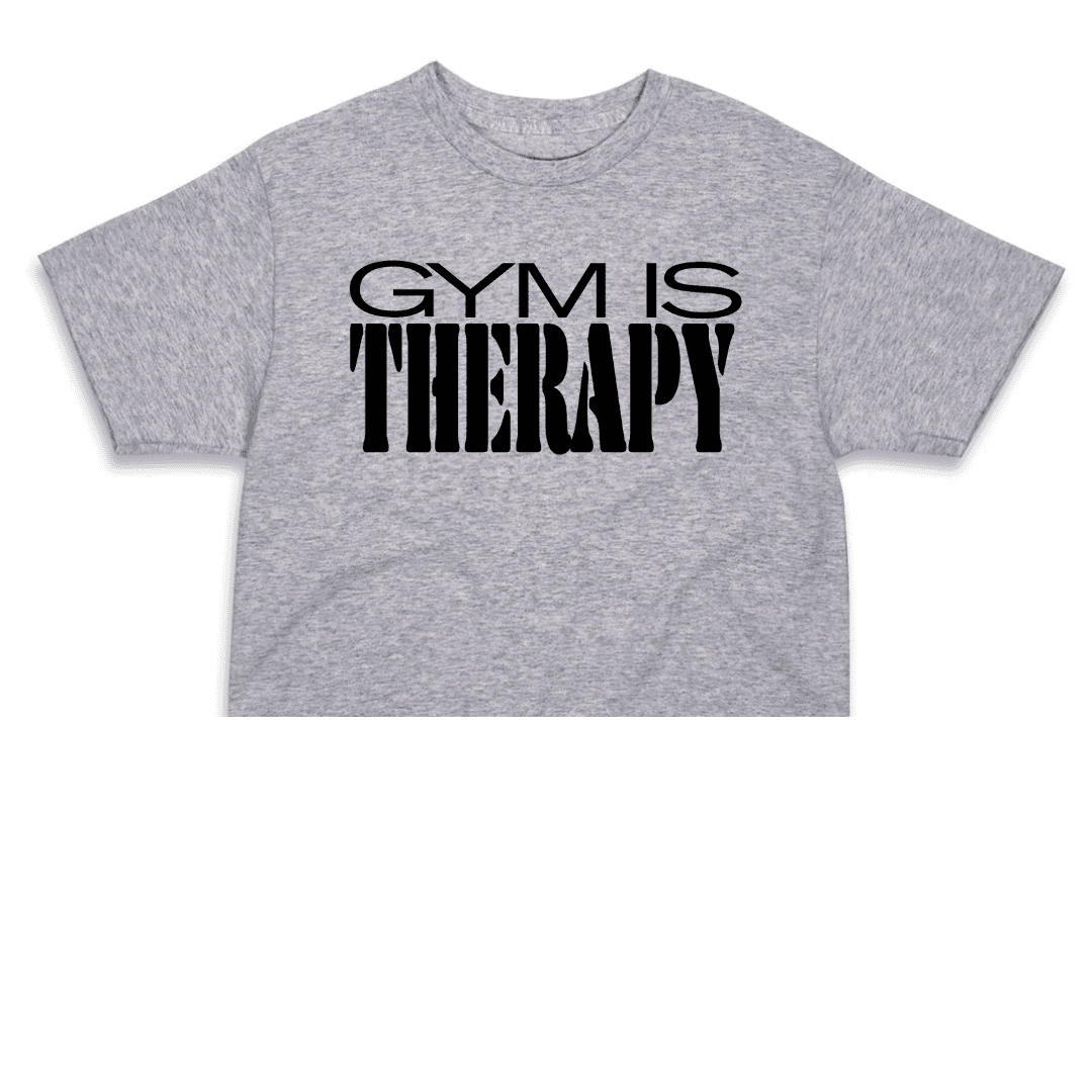 Gym Is Therapy Cropped Top - LEGDAY EVERYDAY