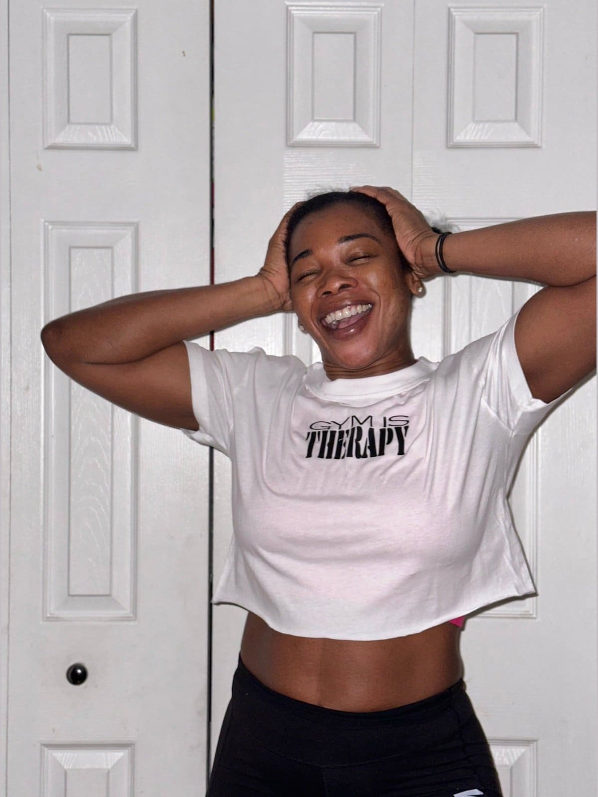 Gym Is Therapy Cropped Top - BKFJNY