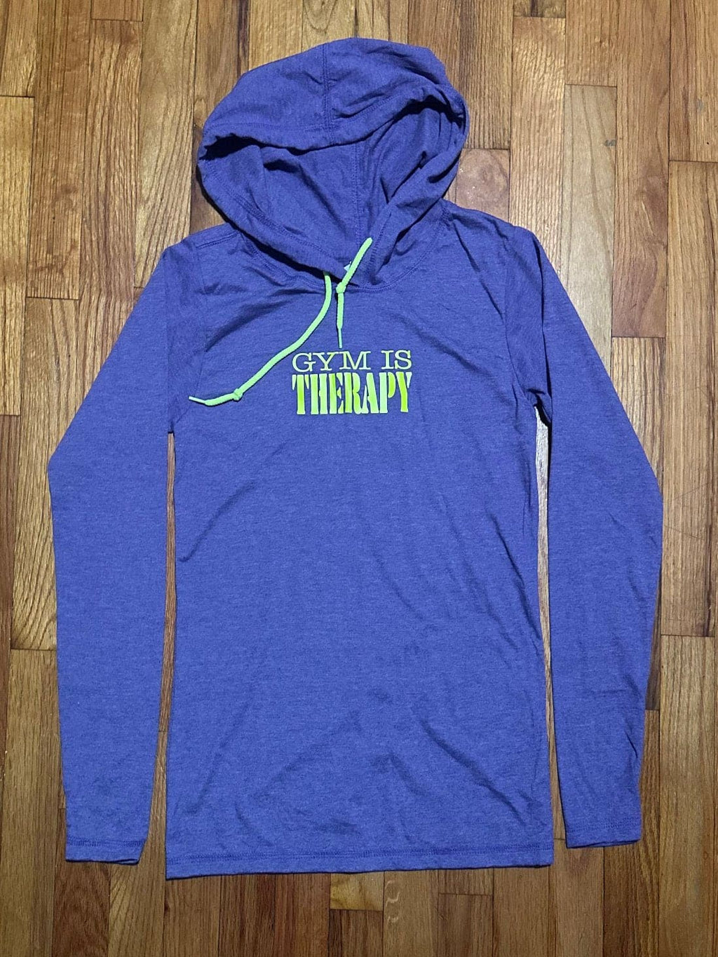Gym Is Therapy Lightweight Long - sleeve Hoodie - LEGDAY EVERYDAY