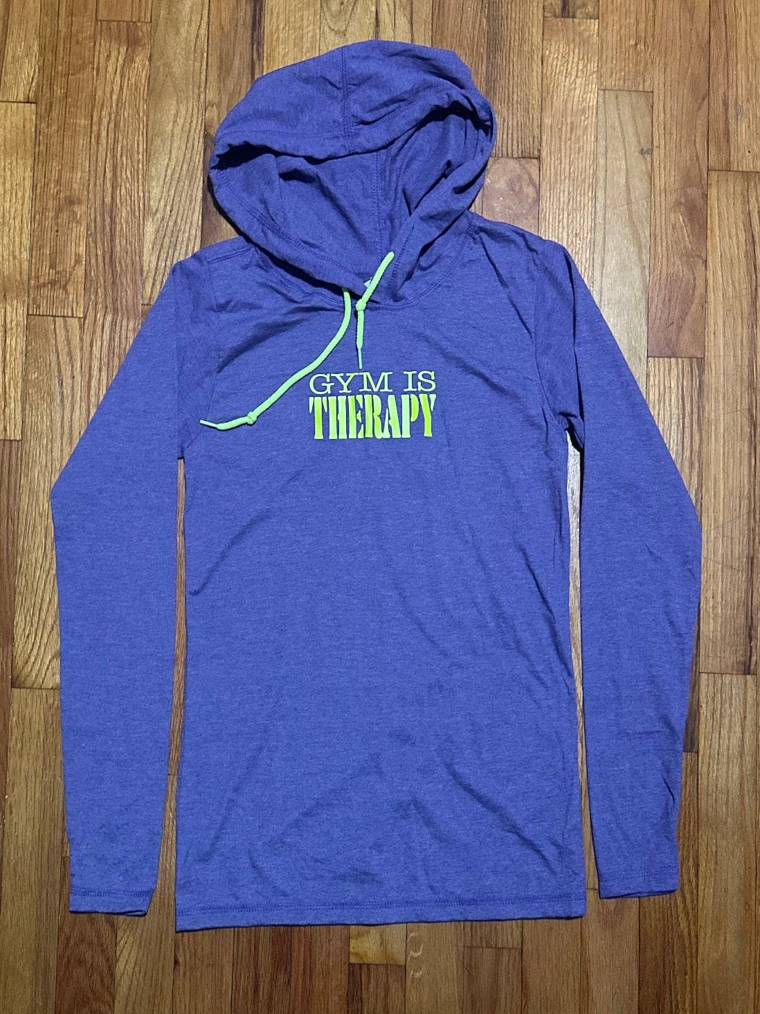 Gym Is Therapy Lightweight Long - sleeve Hoodie - LEGDAY EVERYDAY