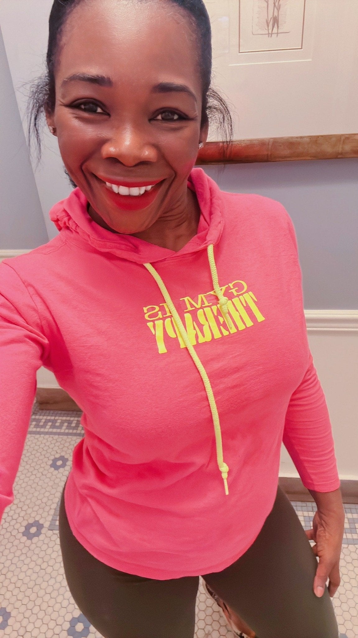 Gym Is Therapy Lightweight Long - sleeve Hoodie - LEGDAY EVERYDAY