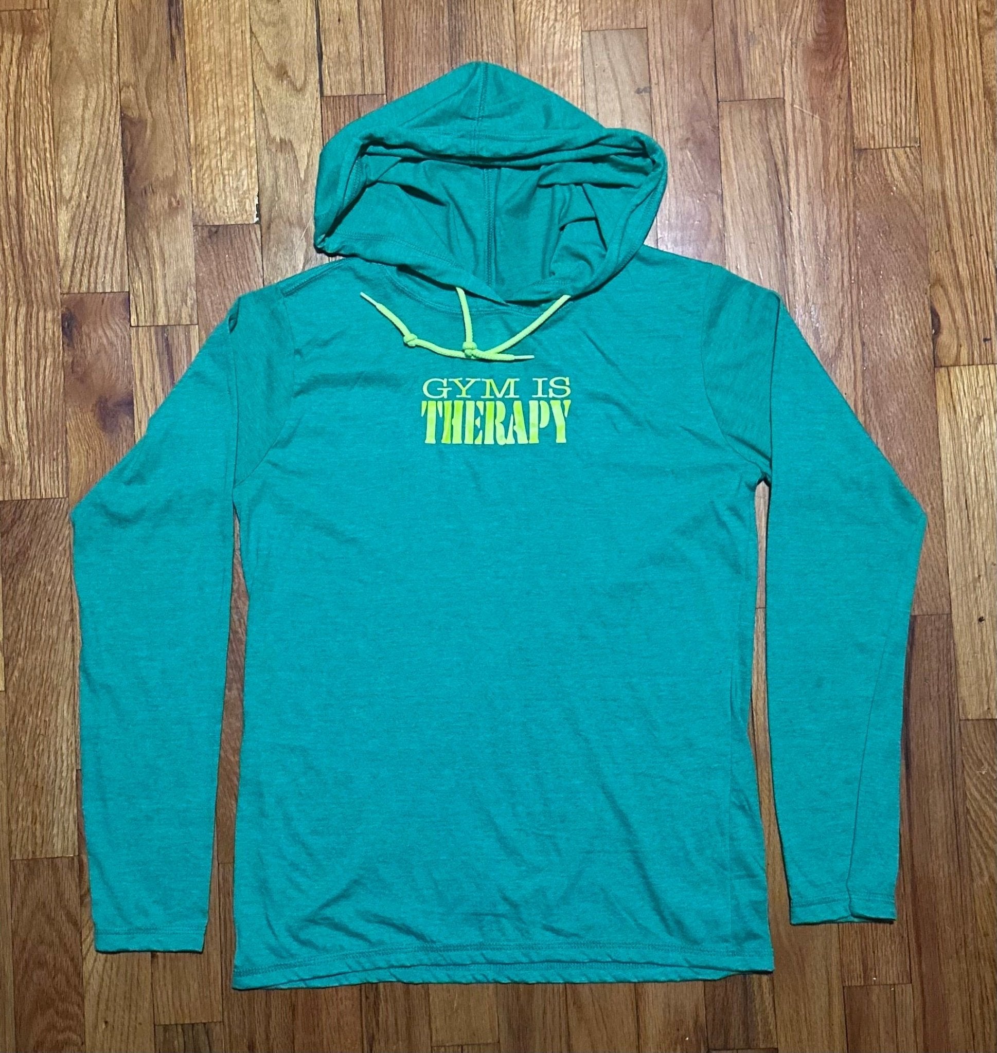 Gym Is Therapy Lightweight Long - sleeve Hoodie - LEGDAY EVERYDAY