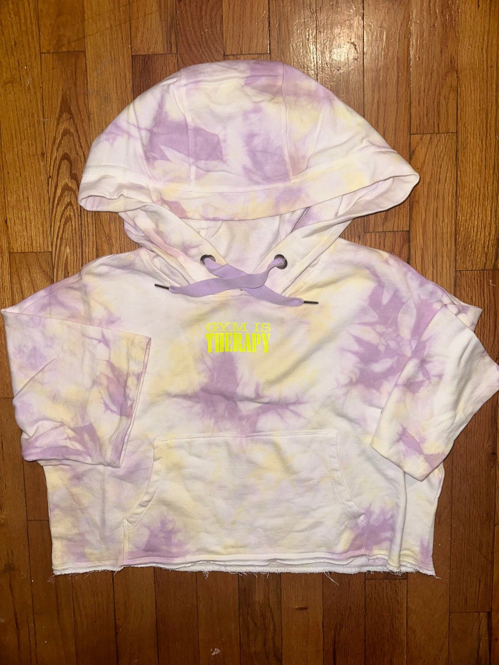Gym Is Therapy Oversized Anemone Tie - Dye Hoodie - LEGDAY EVERYDAY