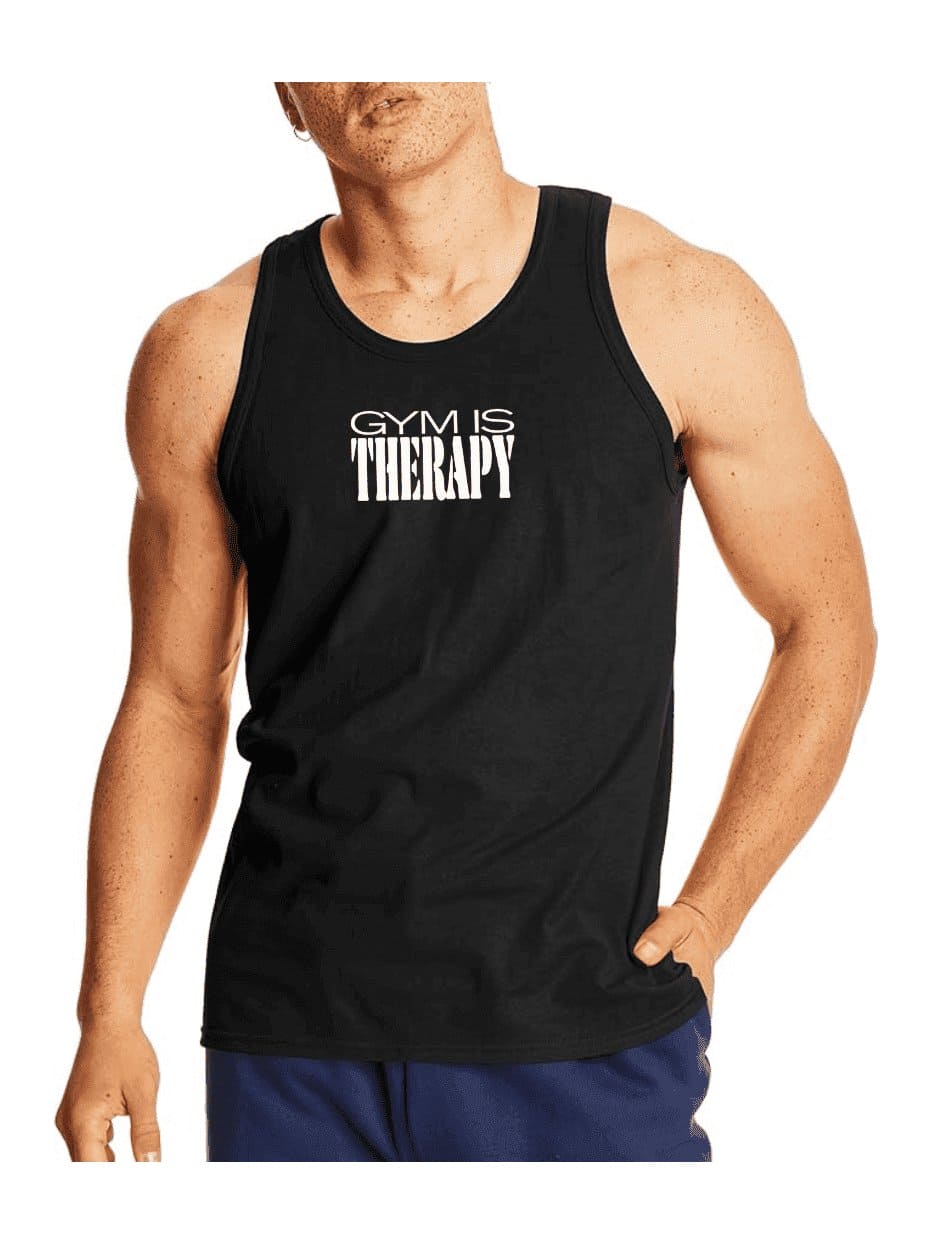 Gym is Therapy Sleeveless Tank - BKFJNY