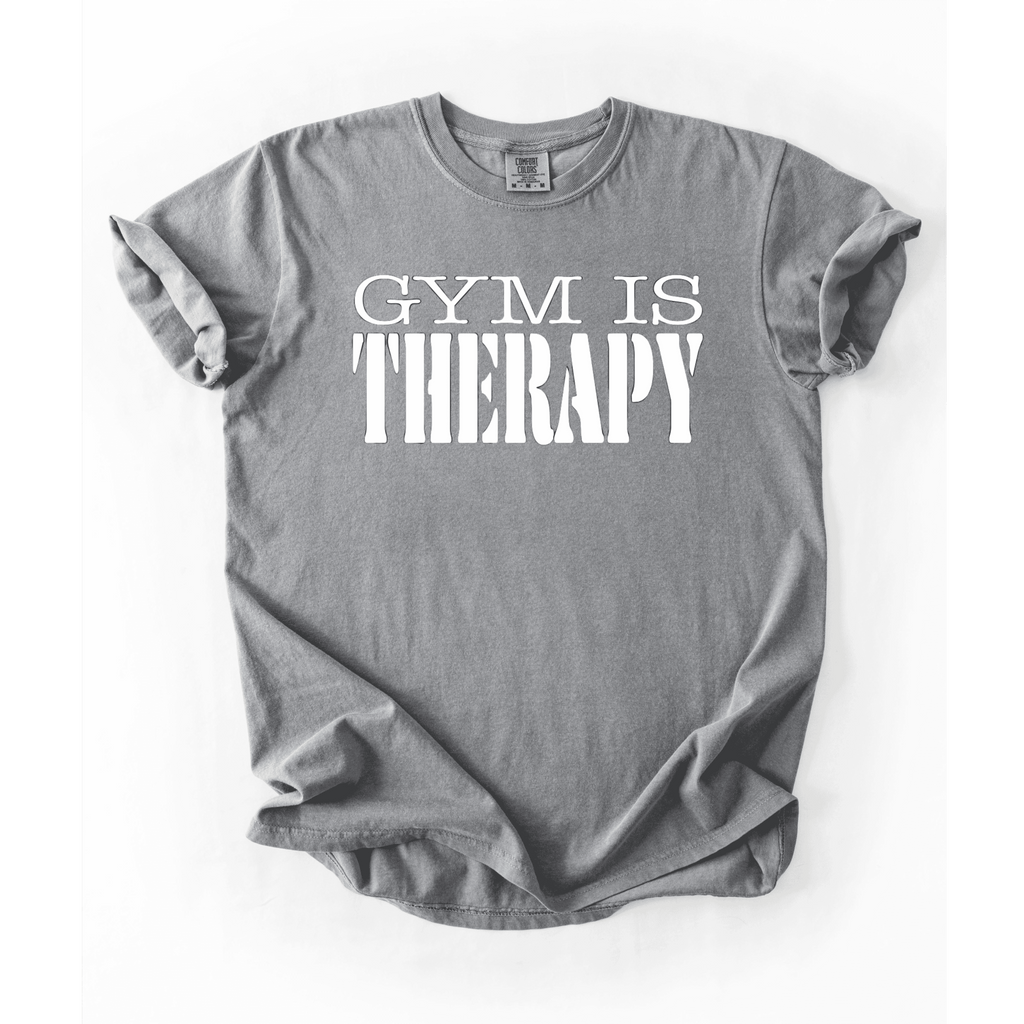 Gym Is Therapy T-Shirt - LEGDAY EVERYDAY