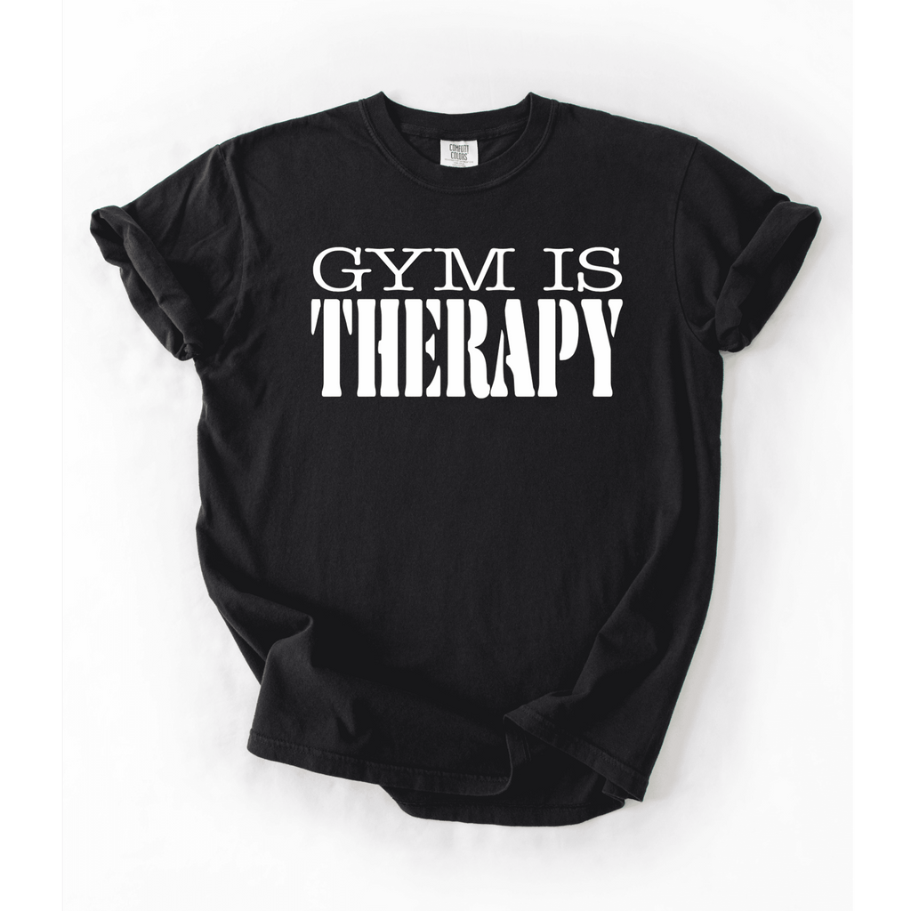 Gym Is Therapy T-Shirt - LEGDAY EVERYDAY