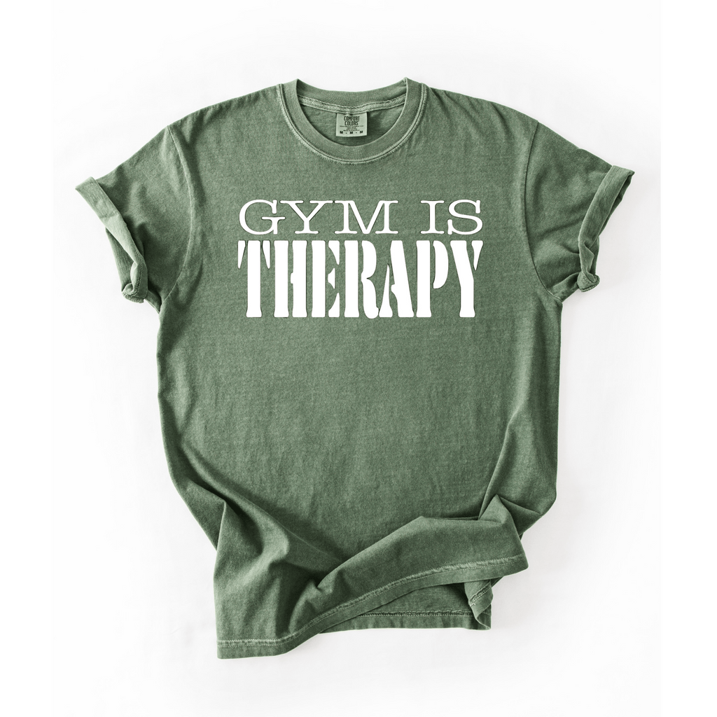 Gym Is Therapy T-Shirt - LEGDAY EVERYDAY