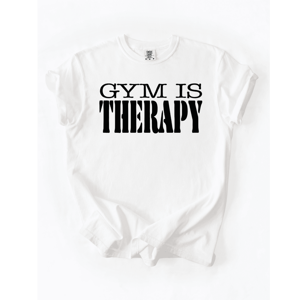 Gym Is Therapy T-Shirt - LEGDAY EVERYDAY