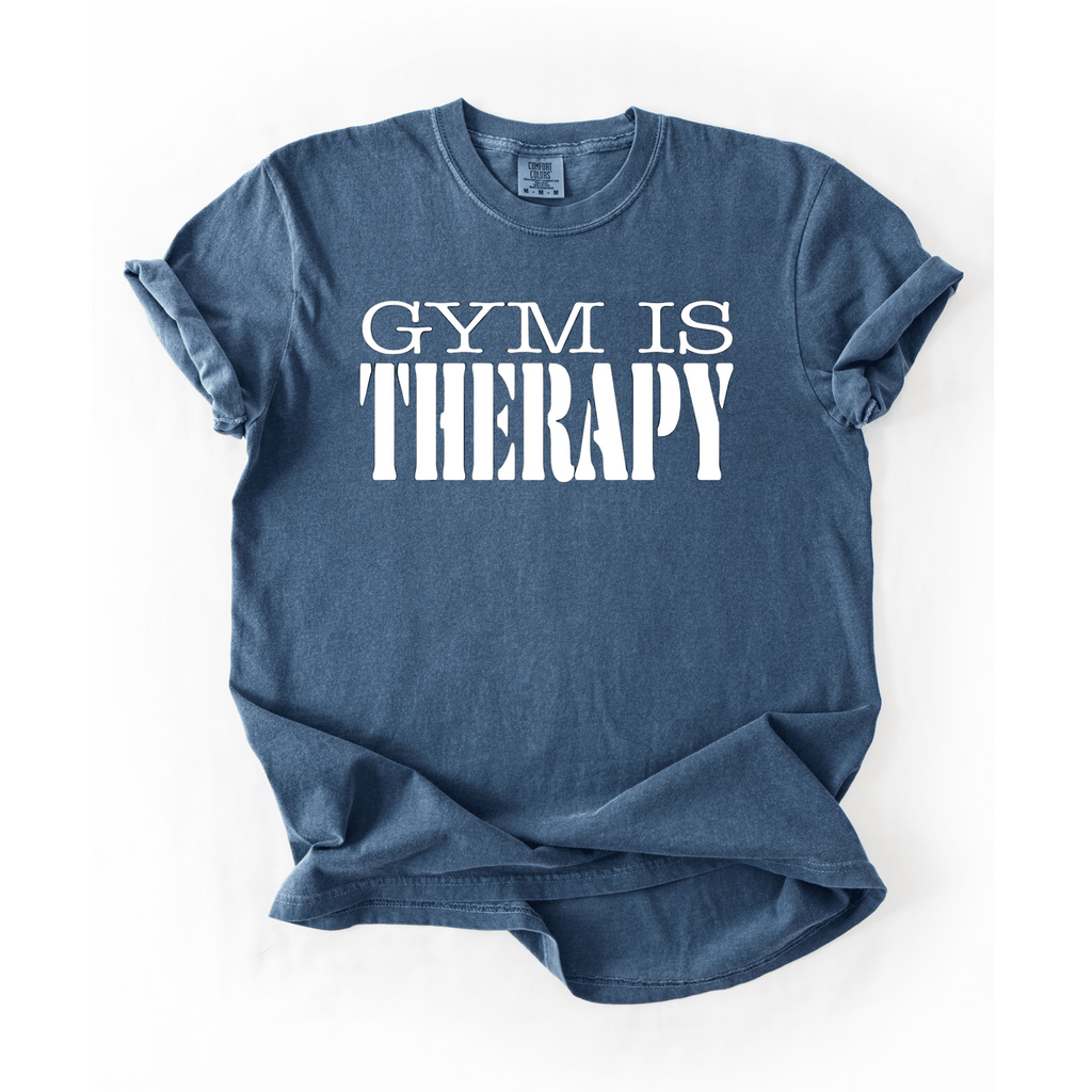 Gym Is Therapy T-Shirt - LEGDAY EVERYDAY