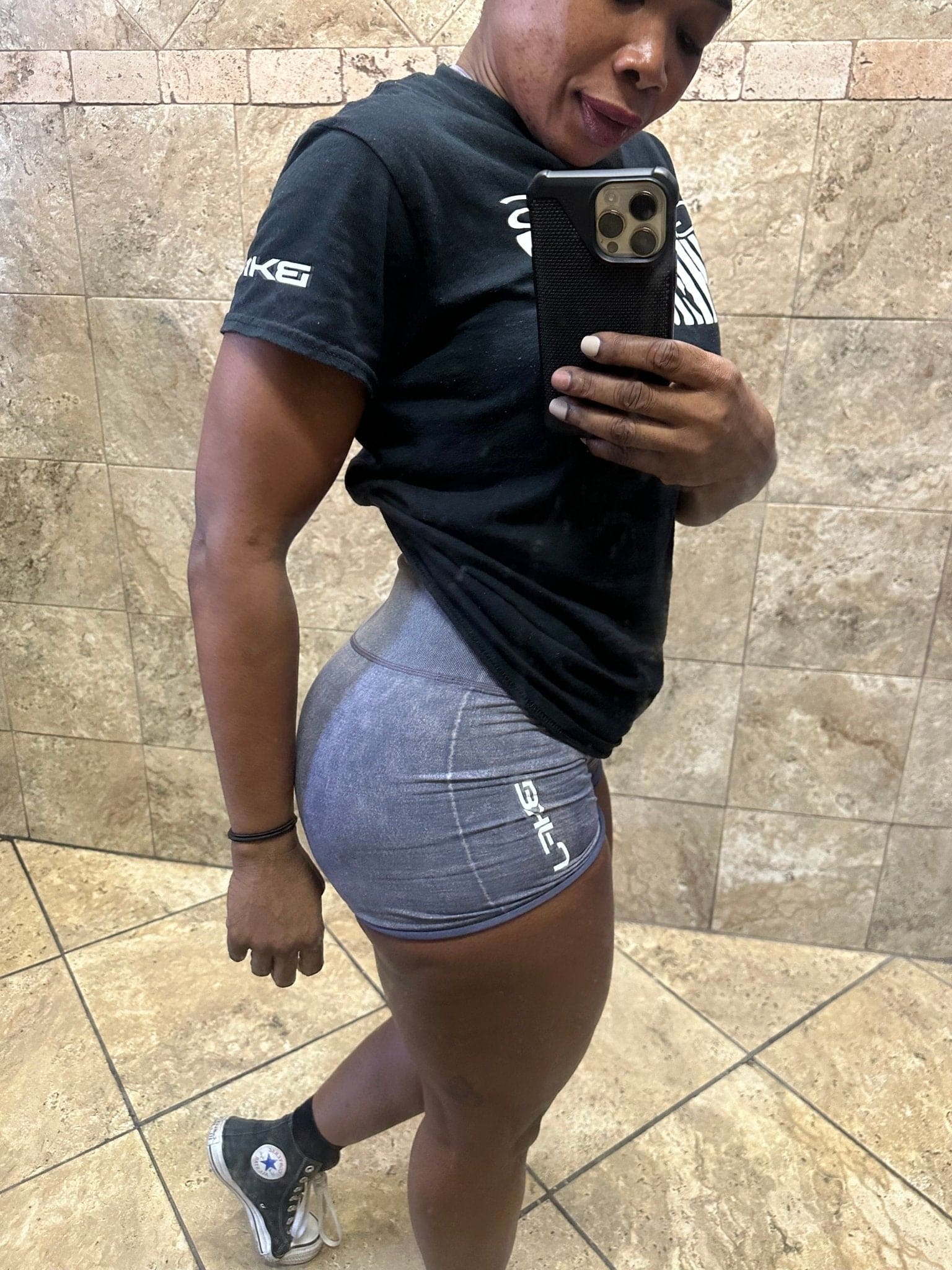 High Waist Acid Wash Shorts - LEGDAY EVERYDAY