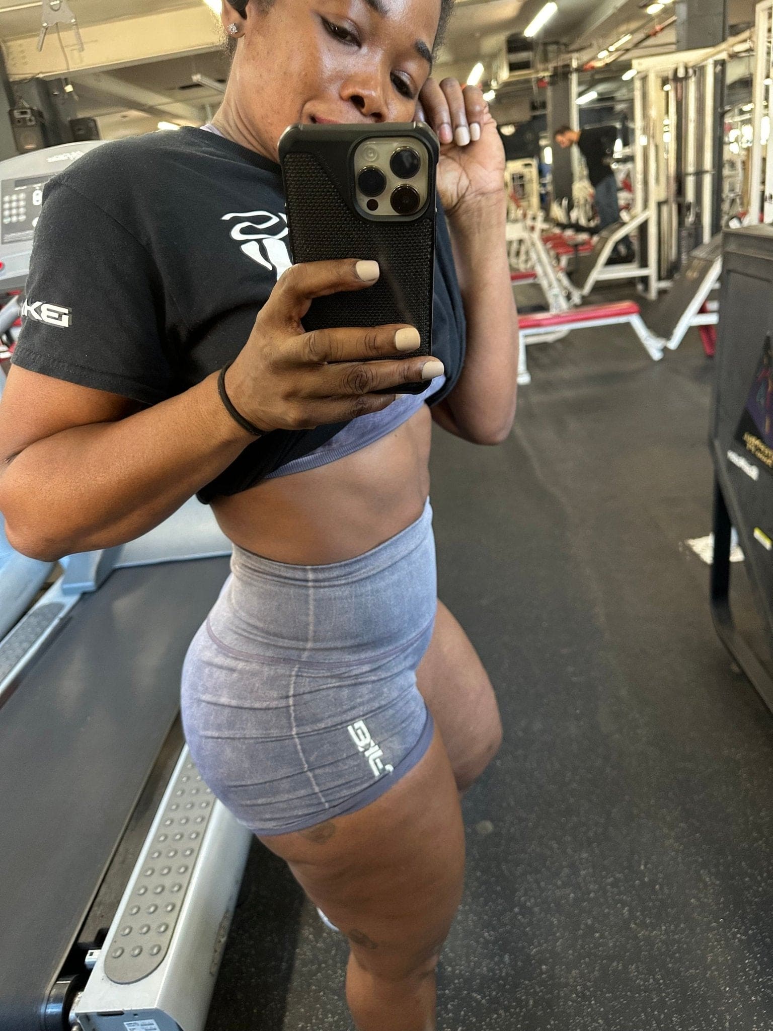 High Waist Acid Wash Shorts - LEGDAY EVERYDAY