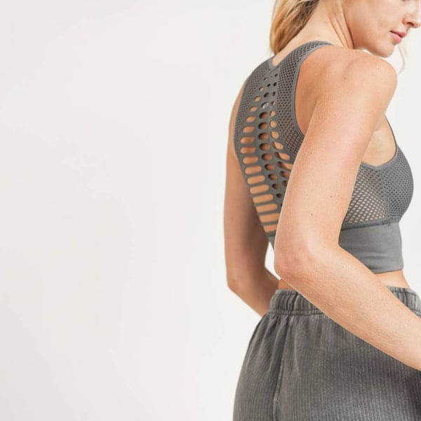 Laser Cut Seamless Sports Bra - LEGDAY EVERYDAY