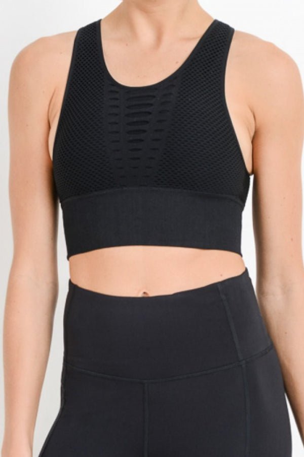 Laser Cut Seamless Sports Bra - LEGDAY EVERYDAY