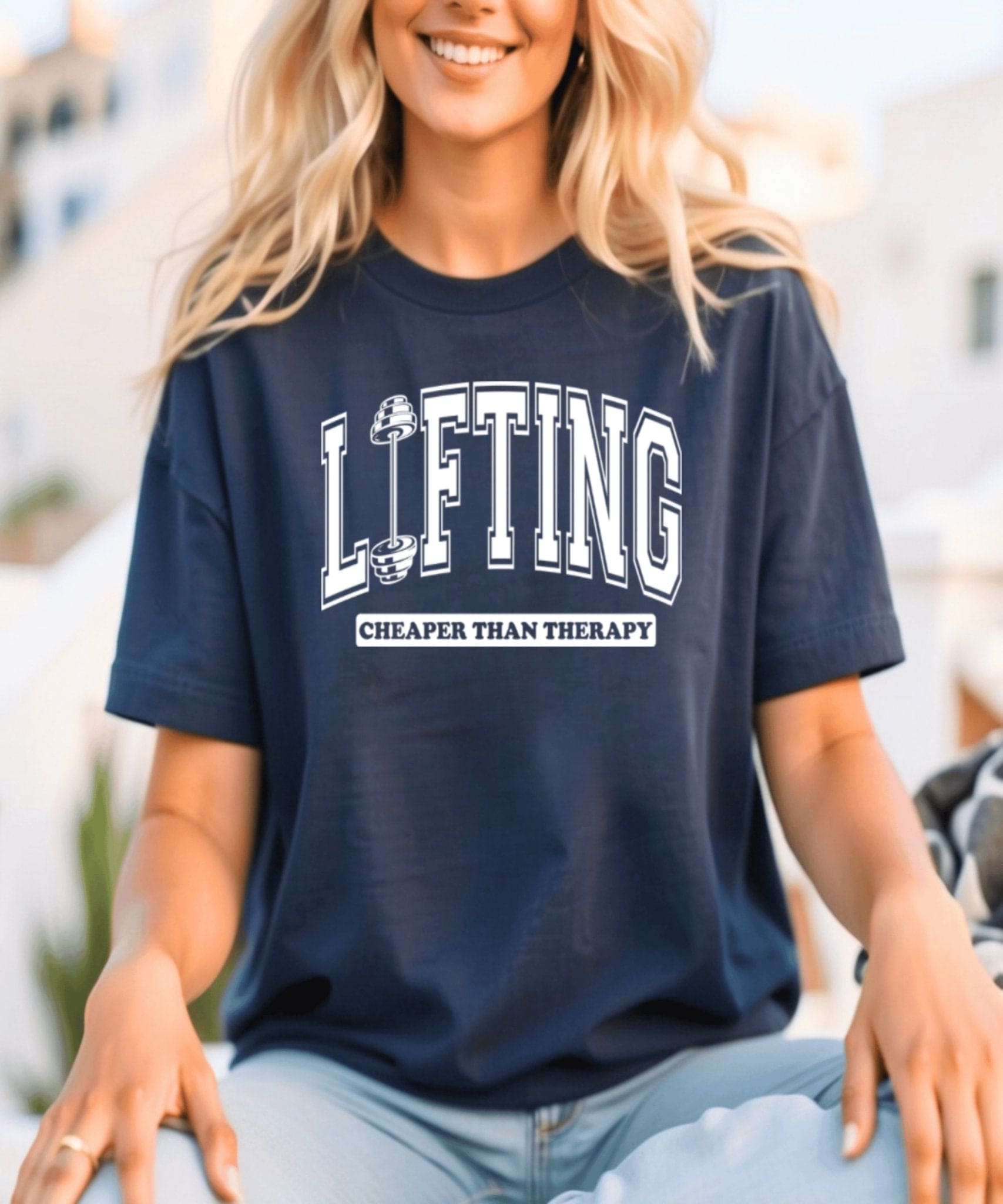 Lifting Cheaper Than Therapy T-Shirt - BKFJNY
