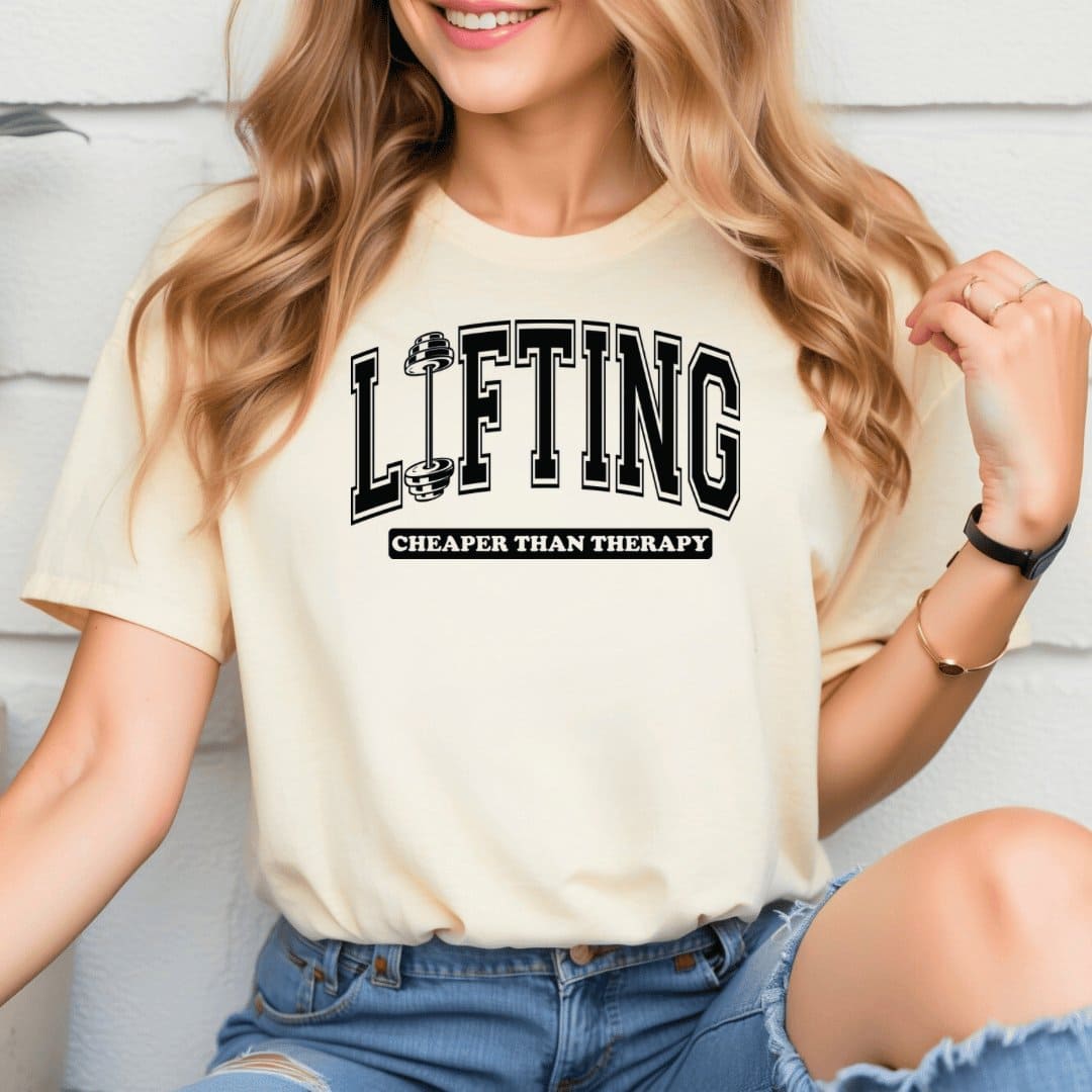 Lifting Cheaper Than Therapy T-Shirt - BKFJNY