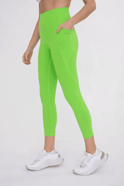 Mono B Essential Solid High - Waist Capri Leggings - LEGDAY EVERYDAY