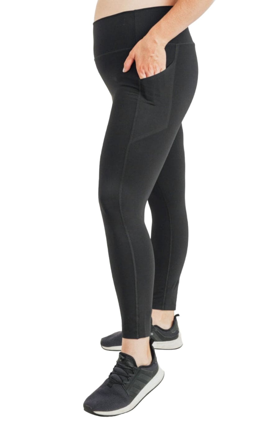 Mono B Laser - Cut and Bonded Essential Foldover Highwaist Leggings - LEGDAY EVERYDAY