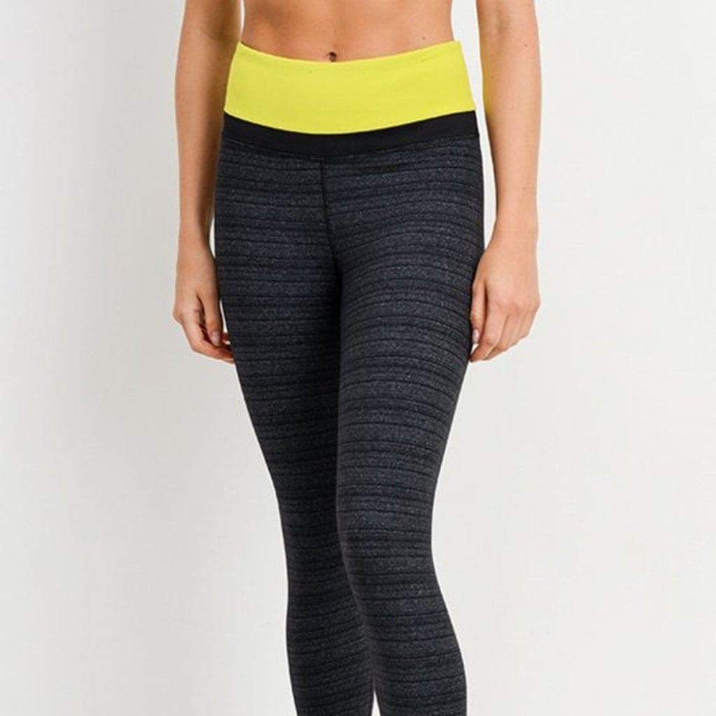 Mono B Stripped Neon Ascent Leggings - LEGDAY EVERYDAY