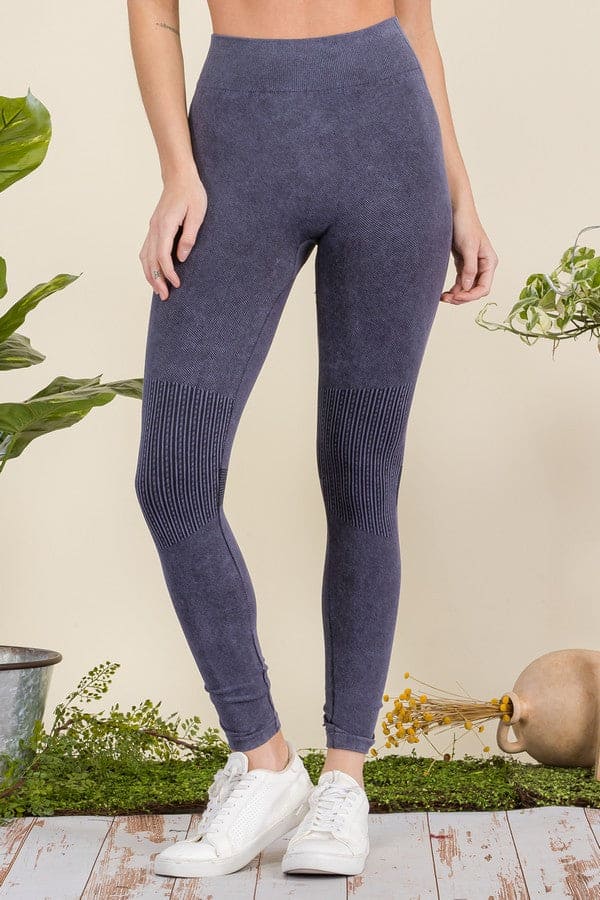 Moto Texture Detailed Leggings - LEGDAY EVERYDAY