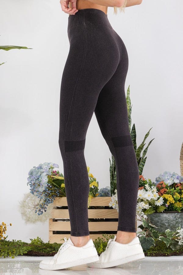 Moto Texture Detailed Leggings - LEGDAY EVERYDAY