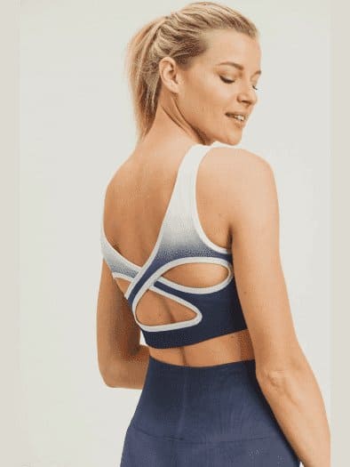 Ombre Dip Dye Seamless Sports Bra - LEGDAY EVERYDAY