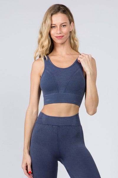 Reversable Stone Washed Seamless Sportsbra - LEGDAY EVERYDAY