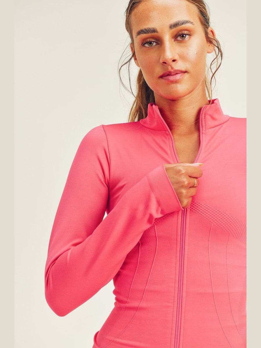 Seamless Long Sleeve Zip Up & Legging Set - LEGDAY EVERYDAY