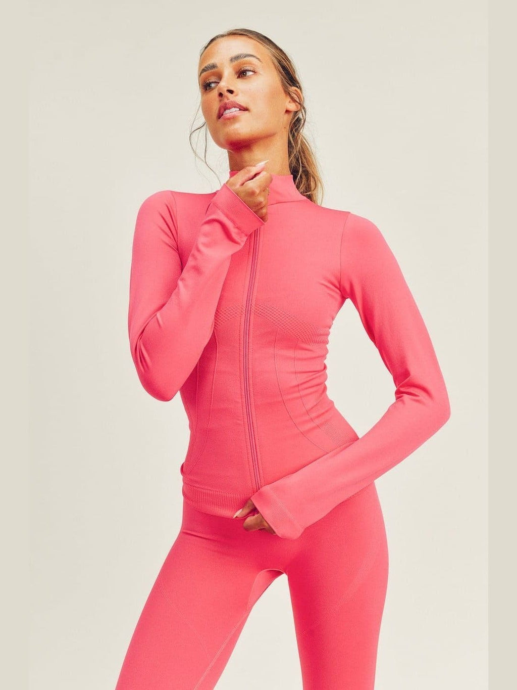 Seamless Long Sleeve Zip Up & Legging Set - LEGDAY EVERYDAY