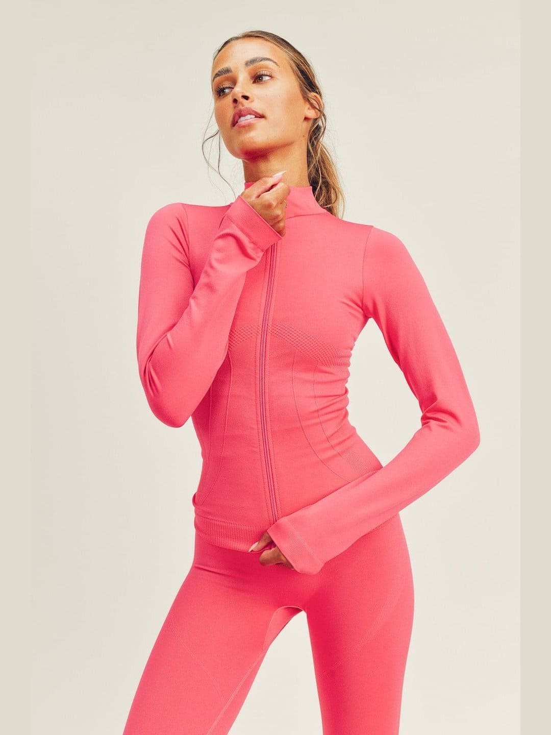 Seamless Long Sleeve Zip Up & Legging Set - LEGDAY EVERYDAY