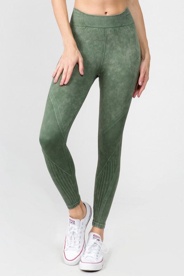 Seamless Ribbed Design Highwaist Leggings - LEGDAY EVERYDAY